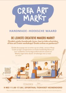 Crea-Art-Markt-Hoekse-Waard-Handmade 2026 op 9 mei 2026.